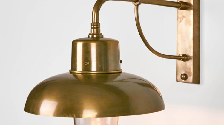 Bridgewater Outdoor Wall Light Brass